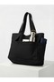 Black Multi-Pocket Tote Mother Baby School Shoulder Bag - Large Size Liquid and Stain Repellent - 2
