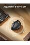 Wireless Bluetooth Trackball Mouse, EM02 Two Adjustable Angle Ergonomic Rechargeable Computer Ball Mouse, 3 Device Connection, Thumb Control and Smooth Tracking for Laptop, PC, Mac-Gray - 6