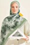 Patterned Crinkled Textured Bloom Soft Shawl - 4