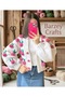 Hand-Knitted Floral Cardigan with Rose Details for Women