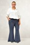29031 Plus Size Spanish Flare Pants - Anthracite