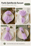 Bohemian Dinner Napkin Set of 6 for Special Occasions – 40×40 cm - 2