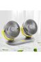 Mini Dual Head Electric Air Blower 3 Speed Adjustable Dashboard Mounted Ventilator for Cooling - 7