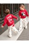 Girls' and Boys' 3-Thread Autumn Sweatshirt and Pants Set 2-8 Years