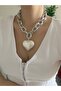 Heart Matte Chain Necklace - 2