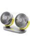 Mini Dual Head Electric Air Blower 3 Speed Adjustable Dashboard Mounted Ventilator for Cooling - 4