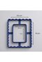 Festooned (Biscuit Edge) Photo & Mirror Frame Ceramic Cutter Mold – Polime... - 8X10 cm - Cream - 5