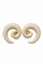 Spiral Design Women's Bijouterie Earrings Stylish and Modern Look