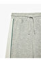Color-Blocked Three-Thread Waist-Tie Loose-Legged School Sweatpants - 7