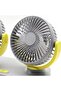 Mini Dual Head Electric Air Blower 3 Speed Adjustable Dashboard Mounted Ventilator for Cooling - 2