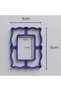Wavy Edge Photo & Mirror Frame Ceramic Cutting Die – Polymer Clay And... - 8X10 cm - Cream - 4