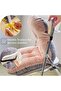 Non-Slip Chair Cushion Set with Thick Padding and Velvet Fabric，Includes Seat Pad & Back Cushion wit - 4