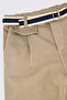 Boy's Beige Trousers with Belt and Pockets - 3