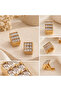 Baguette Stone Steel Clip-On Earrings - 2