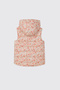 Girl's Hooded Ecru Vest - 2