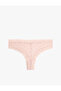 Comfortable Fit Floral Lace Detailed Brazilian Panties - 2