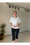 Asymmetrical Balloon Sleeve Blouse - 3