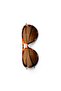 Vespa Leopard Patterned Oval Women's Sunglasses |   55 Ekartman Uv400 Protected - 3
