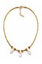 Natural Baroque Pearl and Hematite Stone Necklace