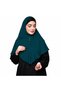 Ladies Plain Silk Hijab – Elegant Solid Color Modest Headscarf with Decorative Button Detail & Lace Trim