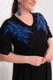 Viscose Dress with Embroidery Detail - 3