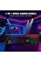 مجموعة ألعاب سلكية 4 في 1 من جيدول، تشمل لوحة مفاتيح RGB، ماوس، سماعة رأس مع ميكروفون، وسادة ماوس - 3