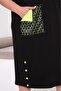 Crystal Fabric Oversize Dress with Pocket Detail - 3
