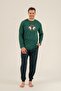 Father & Son Green Pajama Set Combination, 100% Cotton, Father and Child Pajamas Sold Separately (Socks Included) - 5