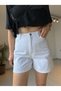 High Waist City Boy Denim Shorts - 5