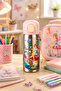 Siply Water Bottle 600 ml Water Bottle 304 Stainless Steel Children's Water Bottle with Dual Drinking Modes and Locking Lid
