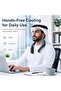 مروحة محمولة يدوية من FEELSO مع لوحة تبريد لمستلزمات السفر |   شاشة LED صغيرة الحجم من نوع Rech - 7