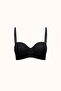 Push-Up Underwire Non-Padded Strapless Bra C17045 Black - 3