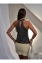 Viscose Polka Dot Sleeveless Blouse - 4
