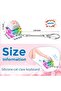 2-Piece Keyboard Fidget Toy, Keychain with Led Lights, Sensory Stress Relief Tool for Students and Workers - 4