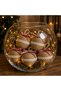 Set of 6 Christmas Decorative Jute Balls – Pine Tree and Table Decoration - 3