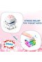 2-Piece Keyboard Fidget Toy, Keychain with Led Lights, Sensory Stress Relief Tool for Students and Workers - 3