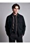 Lcw Vision Black Regular Fit Shirt Collar Men's Jacket