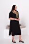 Viscose Dress with Embroidery Detail - 3