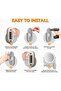 8'' Wall Mounted Lighted Makeup Mirror, 1X/20X, Nickel - 8