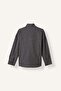 Regular Fit Asymmetrical Buttoned Wrinkled Textured Tunic I3865Ax26Au - 7