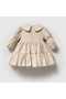 Carousel Embroidered Lace Collar Baby Girl Dress with Bag Accessories - 2