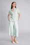 Straight Fit Wide Leg Capri with Pockets F0988Ax26Sm
