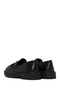Women's Black Thick-Soled Tasseled Leather Loafer Af450011Dv - 6