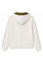 S2620121 W Stripe Zip Hoodie Hooded Zipper Sweatshirt Women's Sweatshirt White - 4