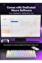 كيبورد دون فوياجر USB-C موديل N75 بثلاثي الأوضاع و RGB و هوت سواب بلون أسود شيري متوافق مع PC و PS5 - 6