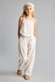 100% Cotton Wide Leg Loose Cut Poplin Trousers for Girls I6754A826Hs - 2