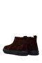 Men's Brown Zippered Thick Soled Suede Leather Boots 25Wfd613110 - 6