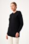 Women's Cufflink Detailed Sweater Black 25186 - 3