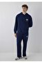 M0010633 Basic Men's Sweatpants Dark Blue - 2