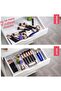 25 piece Clear Plastic Drawer Organizer Tray, Drawer Dividers Storage Bins For Bathroom, Vanity & Accessories Storage, Small & Large Plastic Containers For Makeup, Kitchen & Utensils. - 3